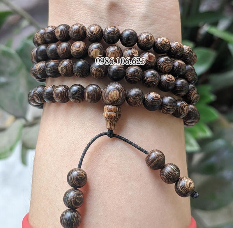 Chuỗi Vòng Trầm Hương Sánh Chìm 108 Hạt