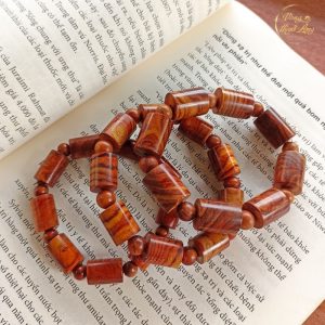 Vòng Tay Gỗ Sưa Đỏ Bắc Đốt Trúc Nam Nữ